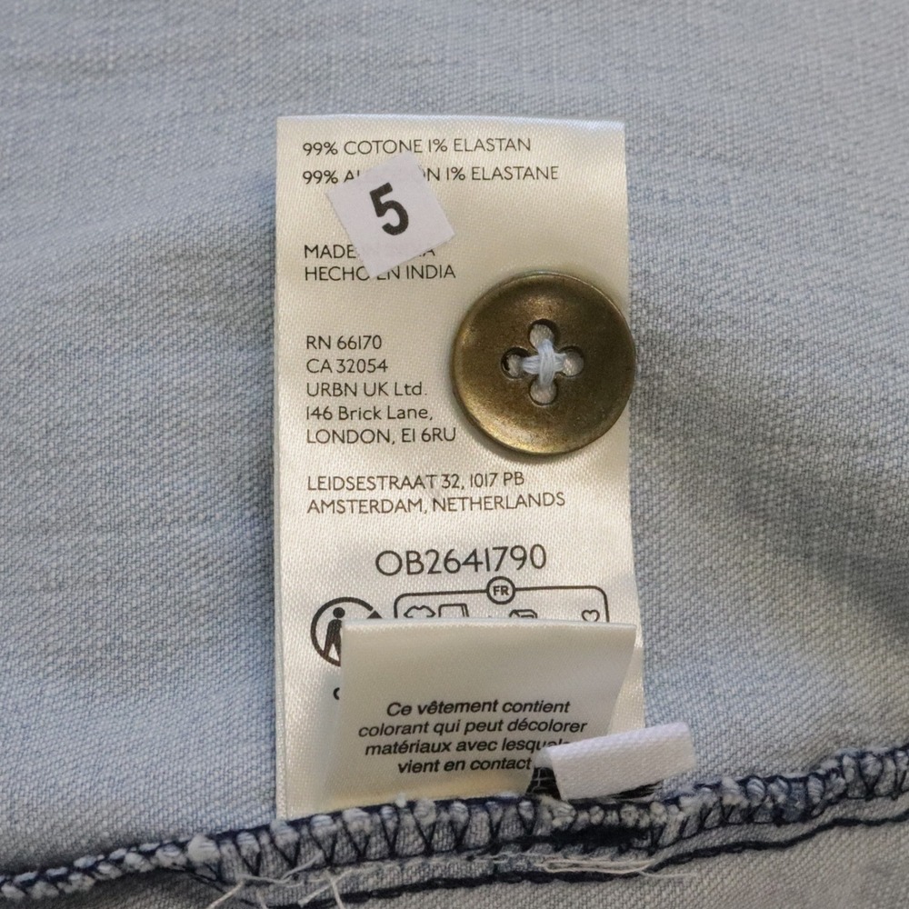 NWT Anthropologie Pilcro Greer Denim Midi Shirtdress Small Light Wash Blue Dress - Picture 12 of 12